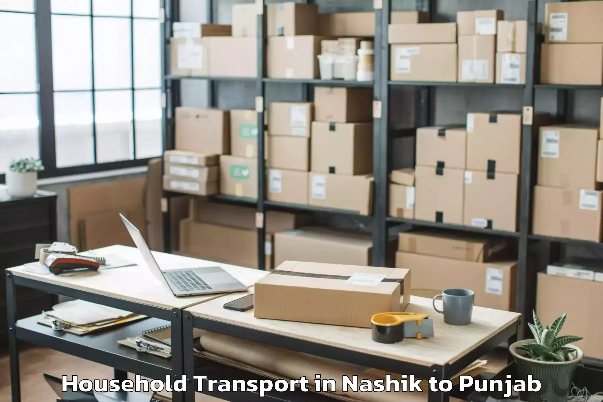 Reliable Nashik to Jagraon Household Transport